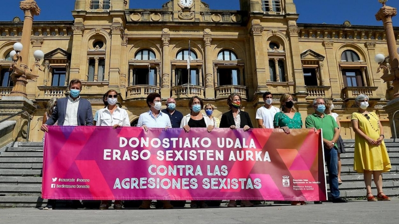 24/08/2021 Concentración en San Sebastián contra las violencias machistas