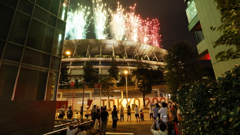 24/08/2021 El exterior de la ceremonia de apertura