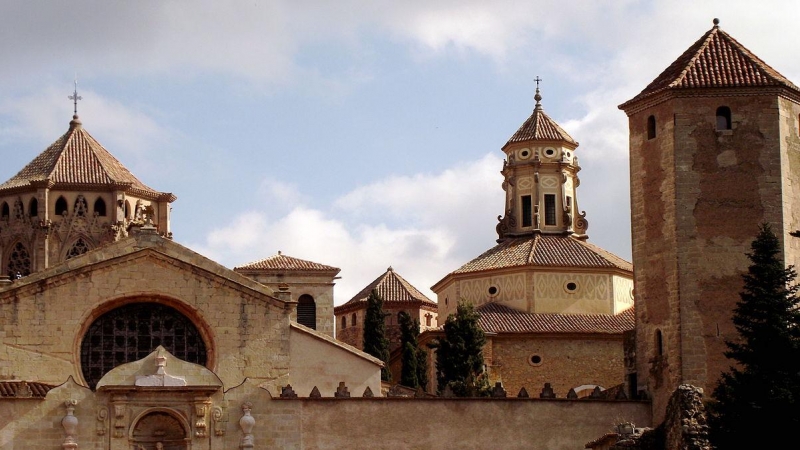 Una imatge del monestir de Poblet.