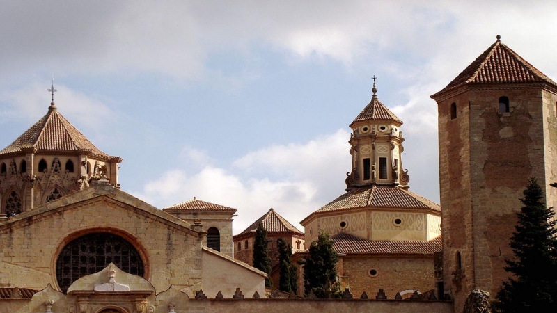 Una imatge del monestir de Poblet.