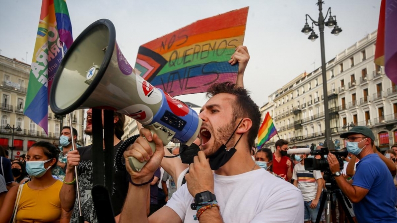 Concentración contra agresiones LGTBfóbicas