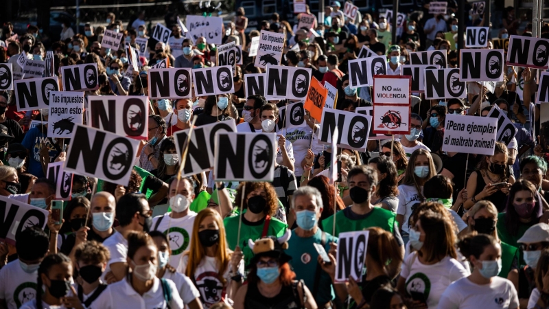 18/09/2021 Manifestación por la abolición de la tauromaquia en Madrid