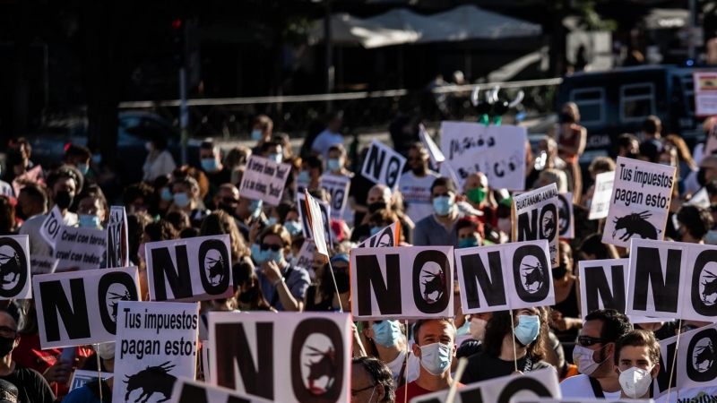 18/09/2021 Manifestación por la abolición de la tauromaquia en Madrid