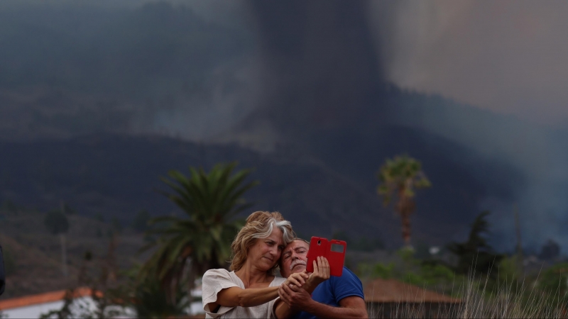 20/09/2021 selfie frente al volcán