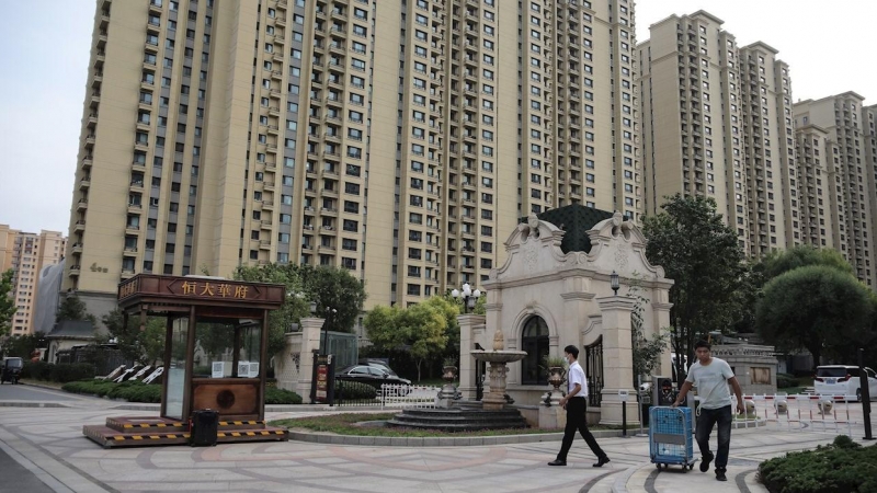 Vista de un complejo residencial promovido por Evergrande, en Pekín. EFE/EPA/WU HONG