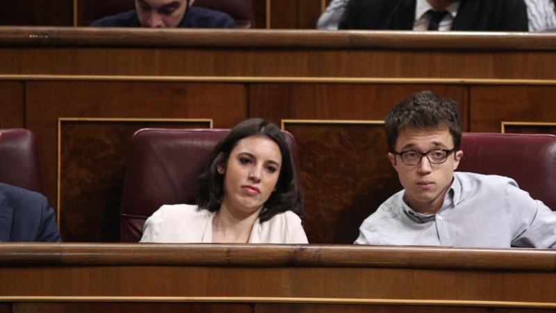 Iñigo Errejon e Irene Montero.