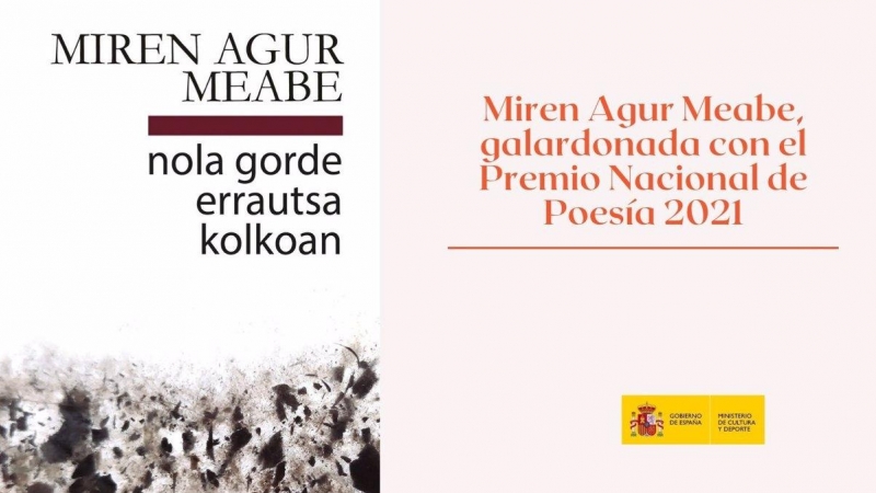 La poetisa vasca Miren Agur Meabe, Premio Nacional de Poesía 2021