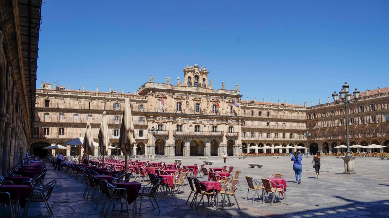 Foto de archivo. Plaza mayor de Salamanca.