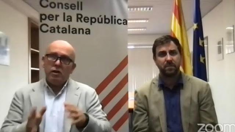 Gonzalo Boye en rueda de prensa convocada por el Consell per la República Catalana