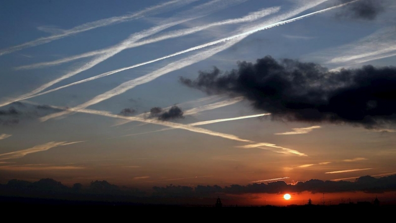 Fotografía del amanecer en València.