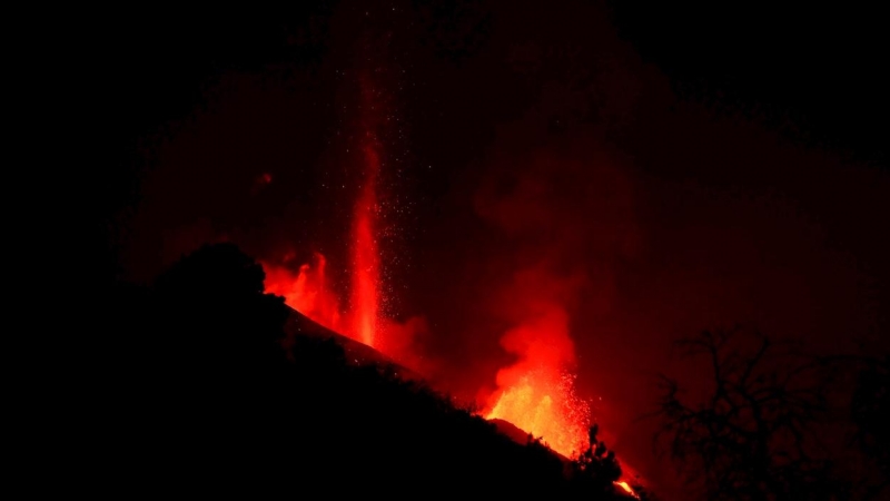 Decimosegundo día de erupción volcánica en La Palma.