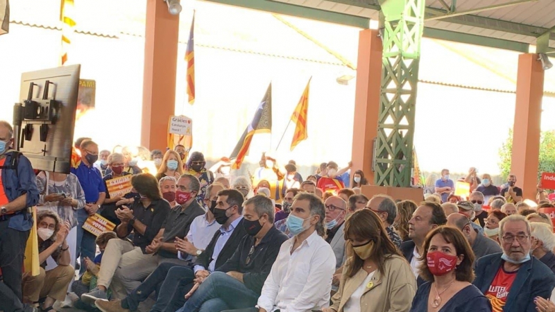 Acte de commemoració de l'1-O a la Catalunya Nord.