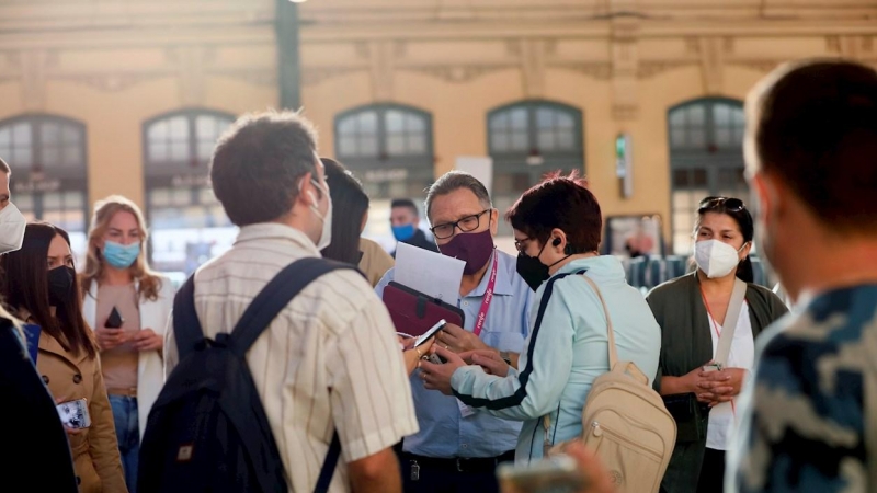 Cuarta jornada de huelga de Renfe. En la imagen, la estación del Norte de València.