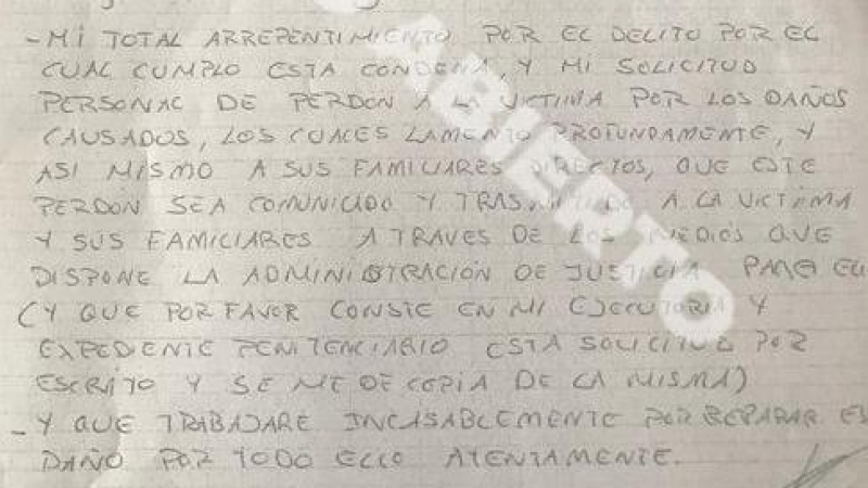 Carta de El Prenda