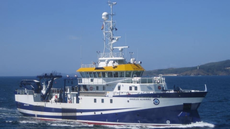 El buque Ángeles Alvariño, del Instituto Español de Oceanografía (IEO)