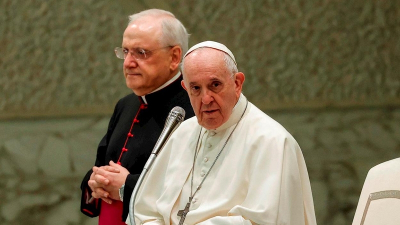 El Papa Francisco encabeza la audiencia general semanal en la Sala Paolo VI, Ciudad del Vaticano, 13 de octubre de 2021.