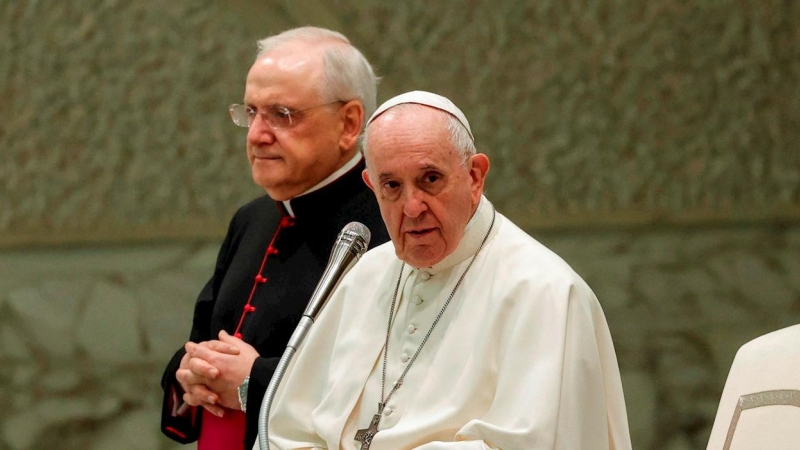 El Papa Francisco encabeza la audiencia general semanal en la Sala Paolo VI, Ciudad del Vaticano, 13 de octubre de 2021.