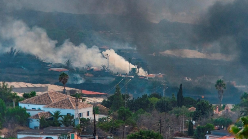 Vista de una de las coladas de lava.