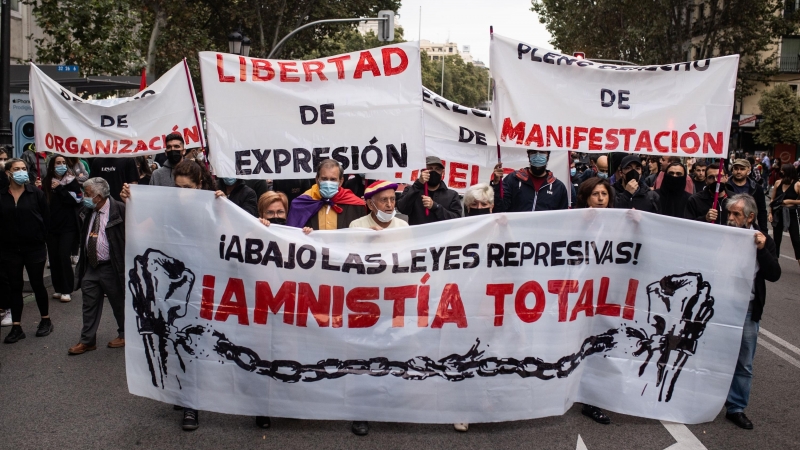 16/10/2021 Manifestación contra las leyes represivas