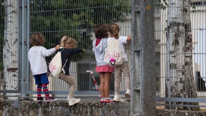 09/09/2021 Vuelta al cole en el CEIP Manuel Mallo de Nadela, Lugo, Galicia.