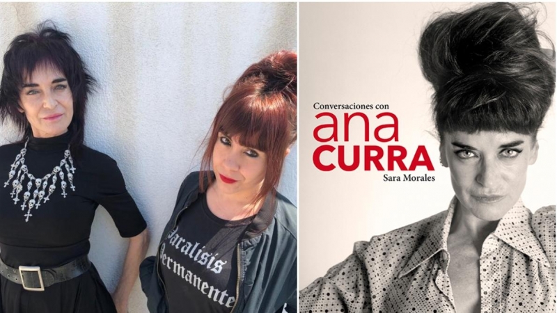 Sara Morales, junto a la protagonista de su libro, 'Conversaciones con Ana Curra'.