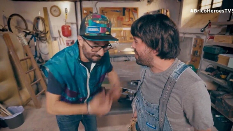 Lluís Jutglar y Jair Domínguez en 'BricoHeroes'.