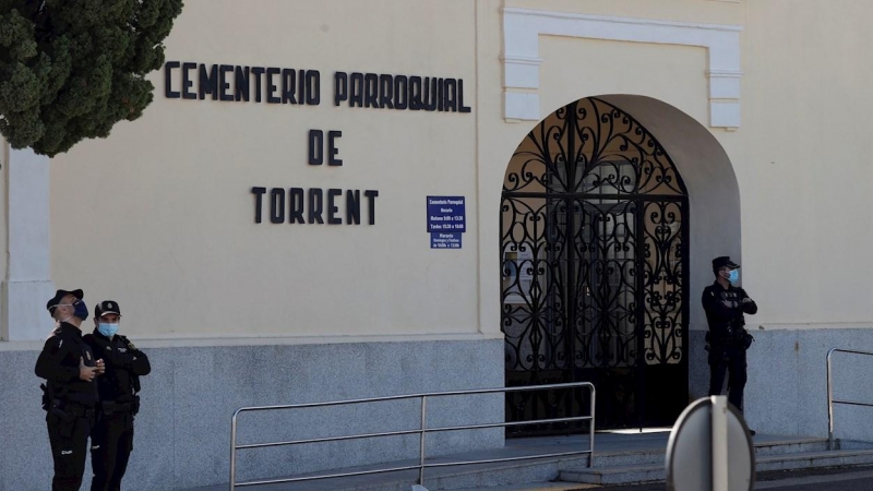 01/11/2021.- Cementerio de Torrent (València), donde dos personas han fallecido, una por una herida de bala y otra por infarto, y una tercera ha resultado herida en un tiroteo.