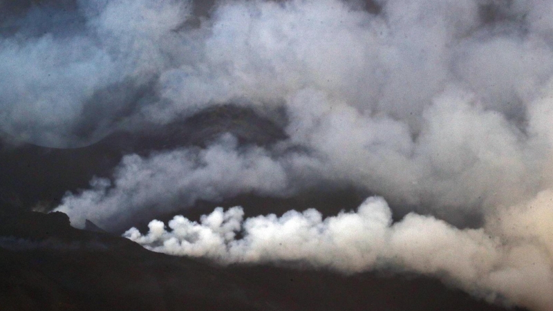 05/11/2021. La calidad del aire en La Palma mejora con el viento.