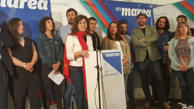 Yolanda Díaz, en la valoración de los resultados de En Marea tras las elecciones generales del 2016