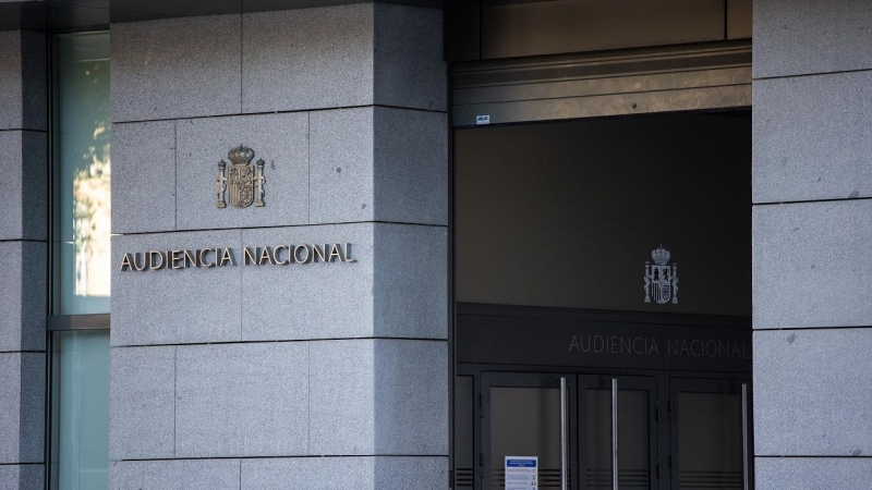 Entrada a la Audiencia Nacional a 7 de octubre de 2021, en Madrid. Foto de archivo.