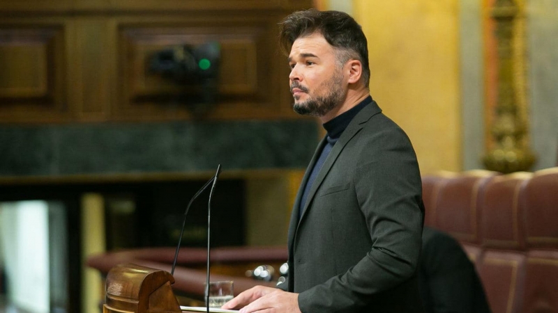 El portaveu d'ERC al Congrés, Gabriel Rufián, en una imatge d'arxiu.