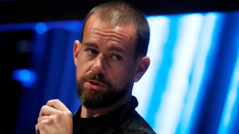 Jack Dorsey, CEO y cofundador de Twitter y fundador y CEO de Square, durante un discurso en una conferencia de tecnología en Nueva York, a 16 de mayo de 2018.