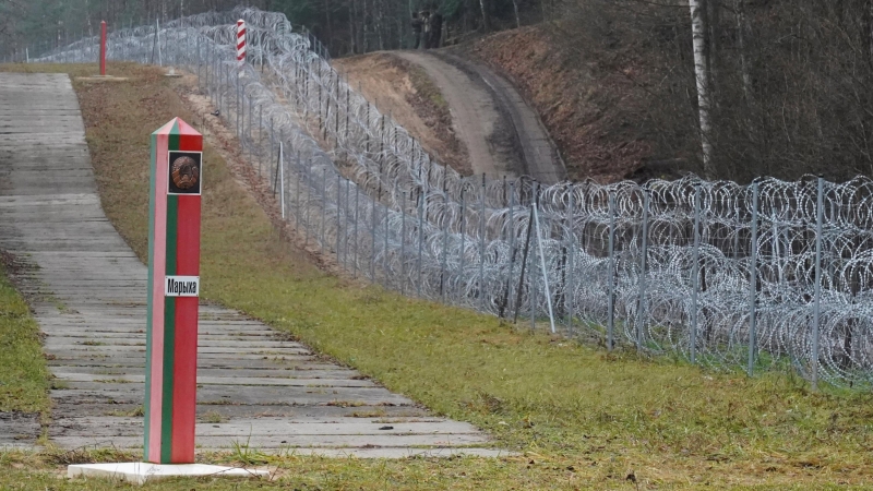 26/11/2021 Una vista de la frontera entre Polonia y Bielorrusia