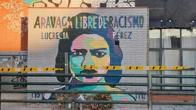 Imagen del mural de Lucrecia Pérez.