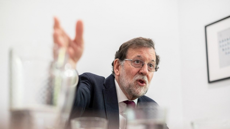Mariano Rajoy durante la entrevista con Efe.