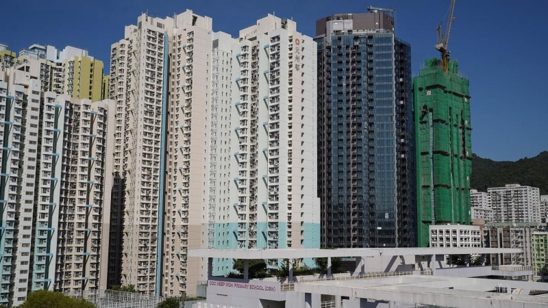 Bloques de vivienda en Hong Kong que la inmobiliaria Evergrande ha transferido a su socio VMS Group. REUTERS/Lam Yik