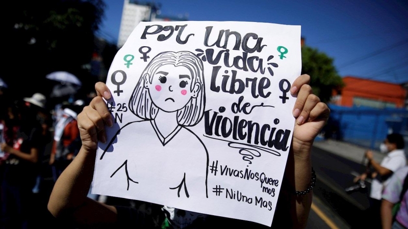 04/11/2021 Una manifestación en El Salvador por los casos de desaparecidas por violencia machista