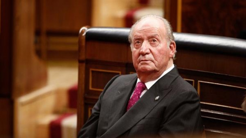 El rey emérito don Juan Carlos I en el acto conmemorativo del 40º aniversario de la Constitución de 1978, el 6 de diciembre de 2018, en el Congreso.