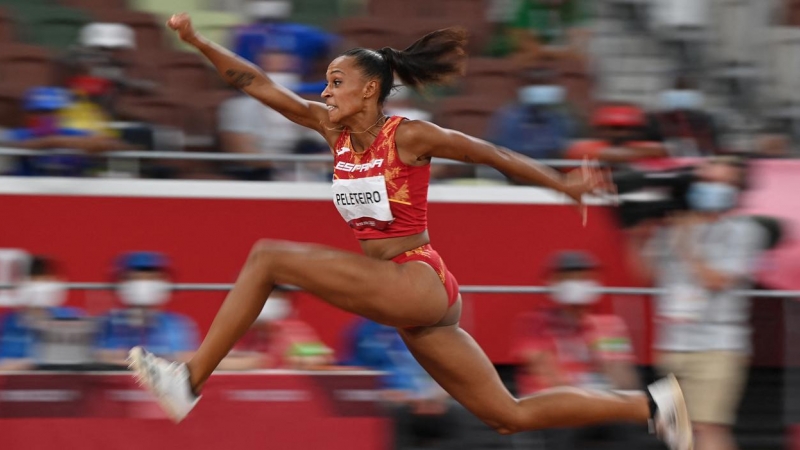 La atleta Ana Peleteiro durante su participación en los Juegos Olímpicos de Tokio.