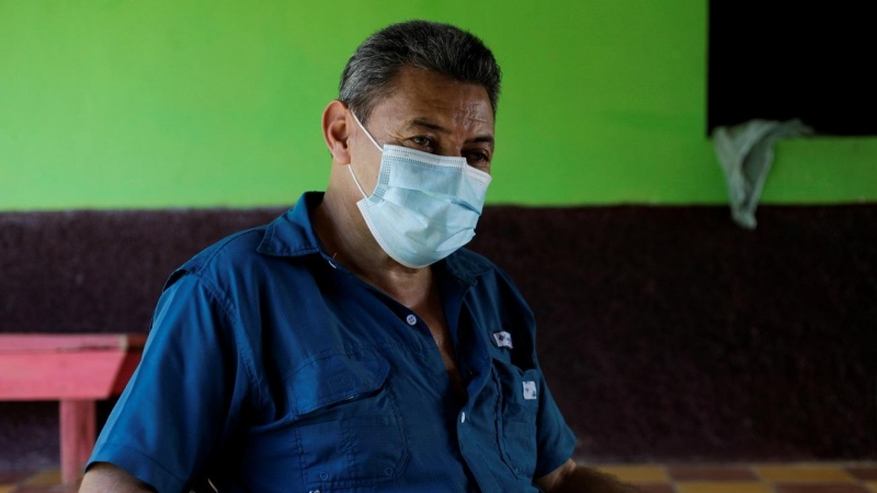 Eugenio Bonilla, cafetalero de 56 años de El Laurel (Honduras).