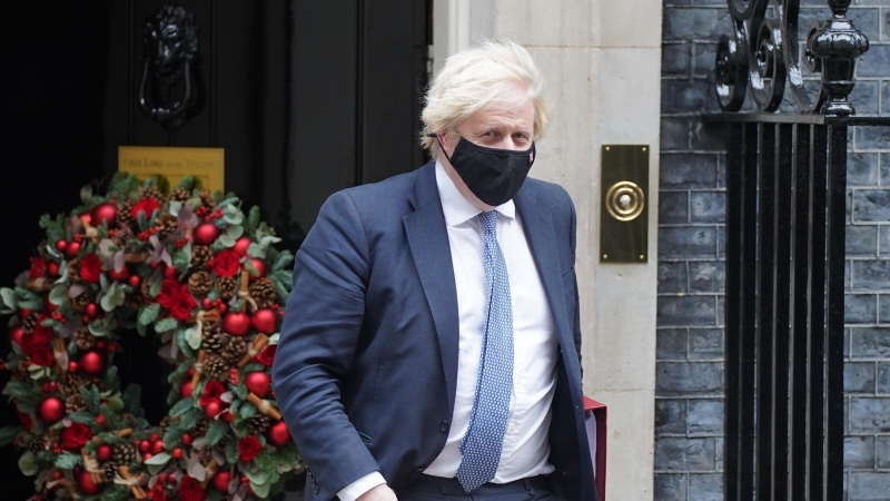 El primer ministro británico, Boris Johnson a 08 de diciembre de 2021.