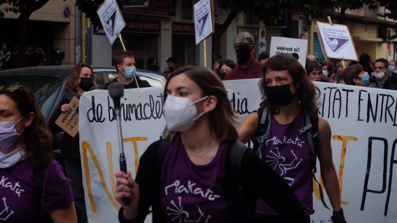 12/12/2021 Manifestación en La Saïdia (València) contra un proyecto de macrohotel en el barrio