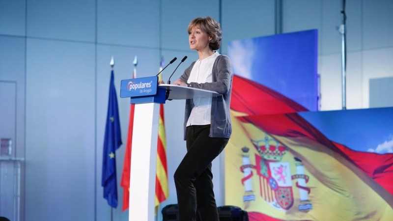 La exministra Isabel García Tejerina, durante un acto del PP. Fotografía de febrero de 2019.