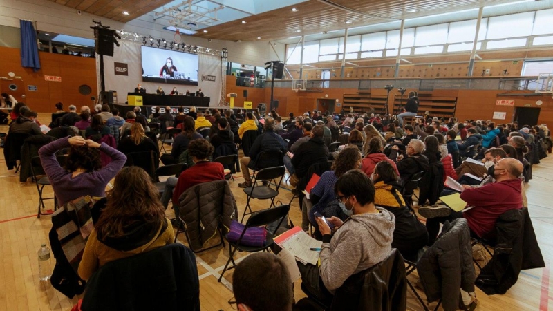 Un moment de l'Assemblea nacional de la CUP.