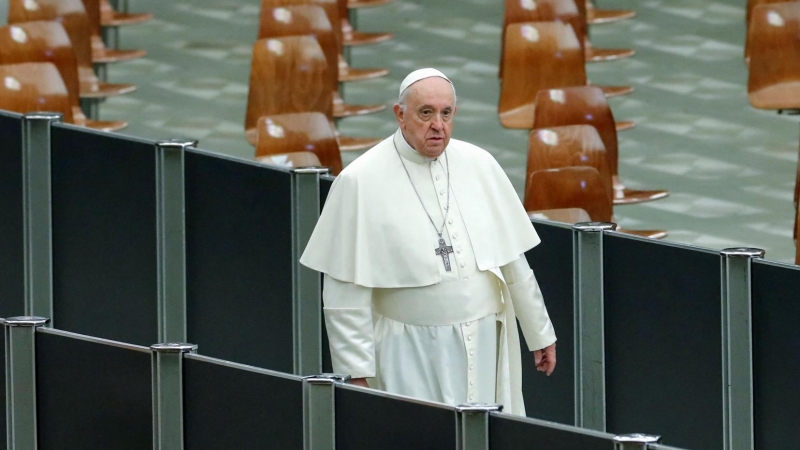 El Papa Francisco se reúne con niños asistidos por voluntarios del instituto de Santa Marta, en el Vaticano