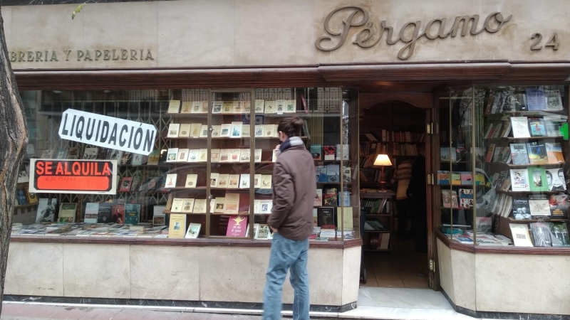 La librería Pérgamo, en el barrio de Salamanca de Madrid.