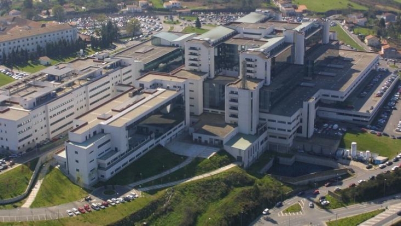 Imagen aérea del Hospital Clínico de Santiago.