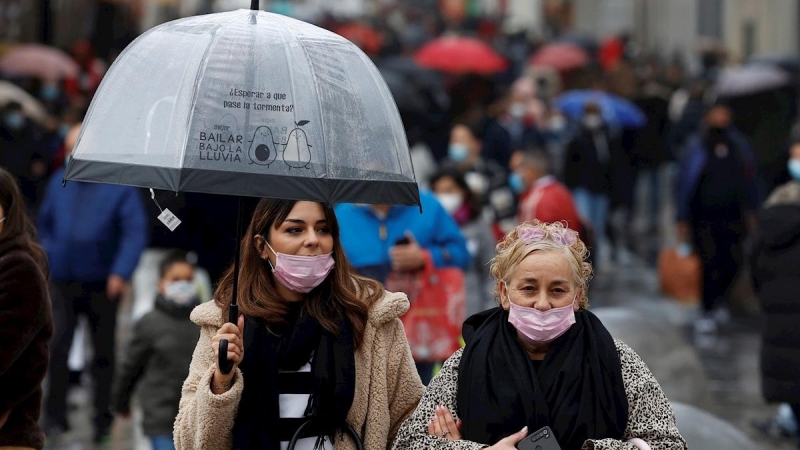 Mascarillas en Madrid