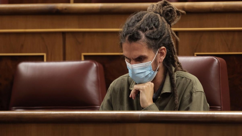 Fotografía de archivo de Alberto Rodríguez durante una sesión plenaria en el Congreso en octubre de 2021.