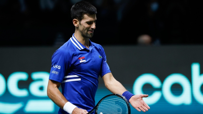 03/12/2021 Novak Djokovic durante la final de la Copa Davis 2021